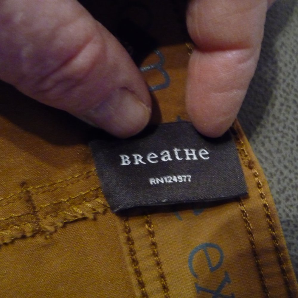 PRANA BREATHE SLIM FIT BROWN/GREEN OUTDOOR HIGHKING ATHLEISURE MAN PANTS  40/30 - Picture 11 of 13